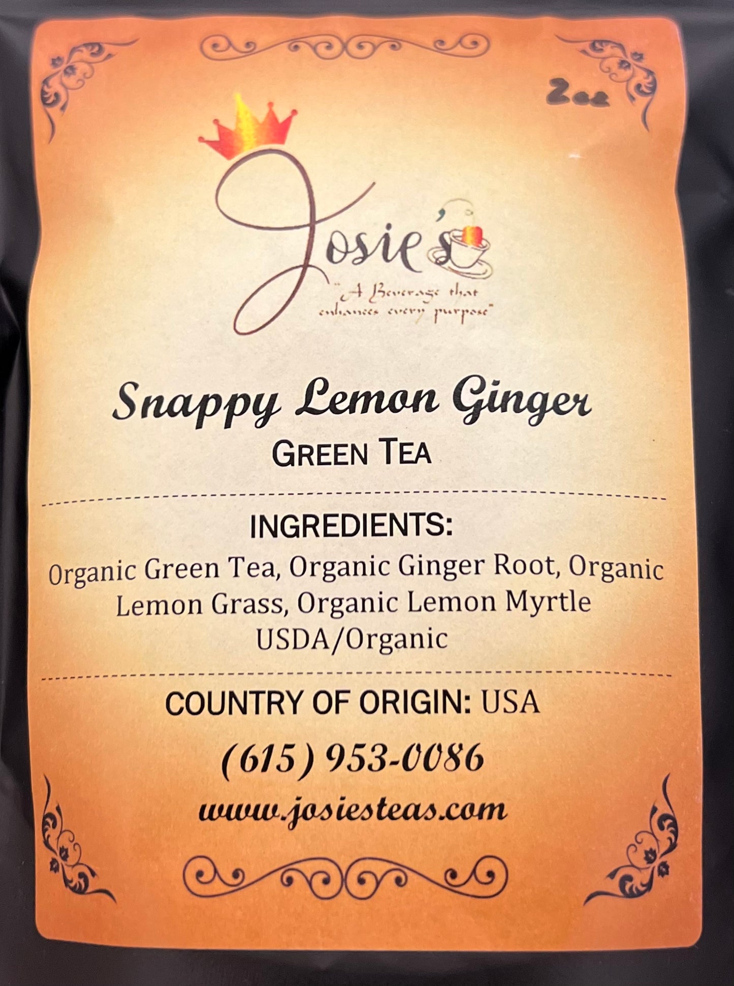 Snappy Lemon Ginger Green Tea