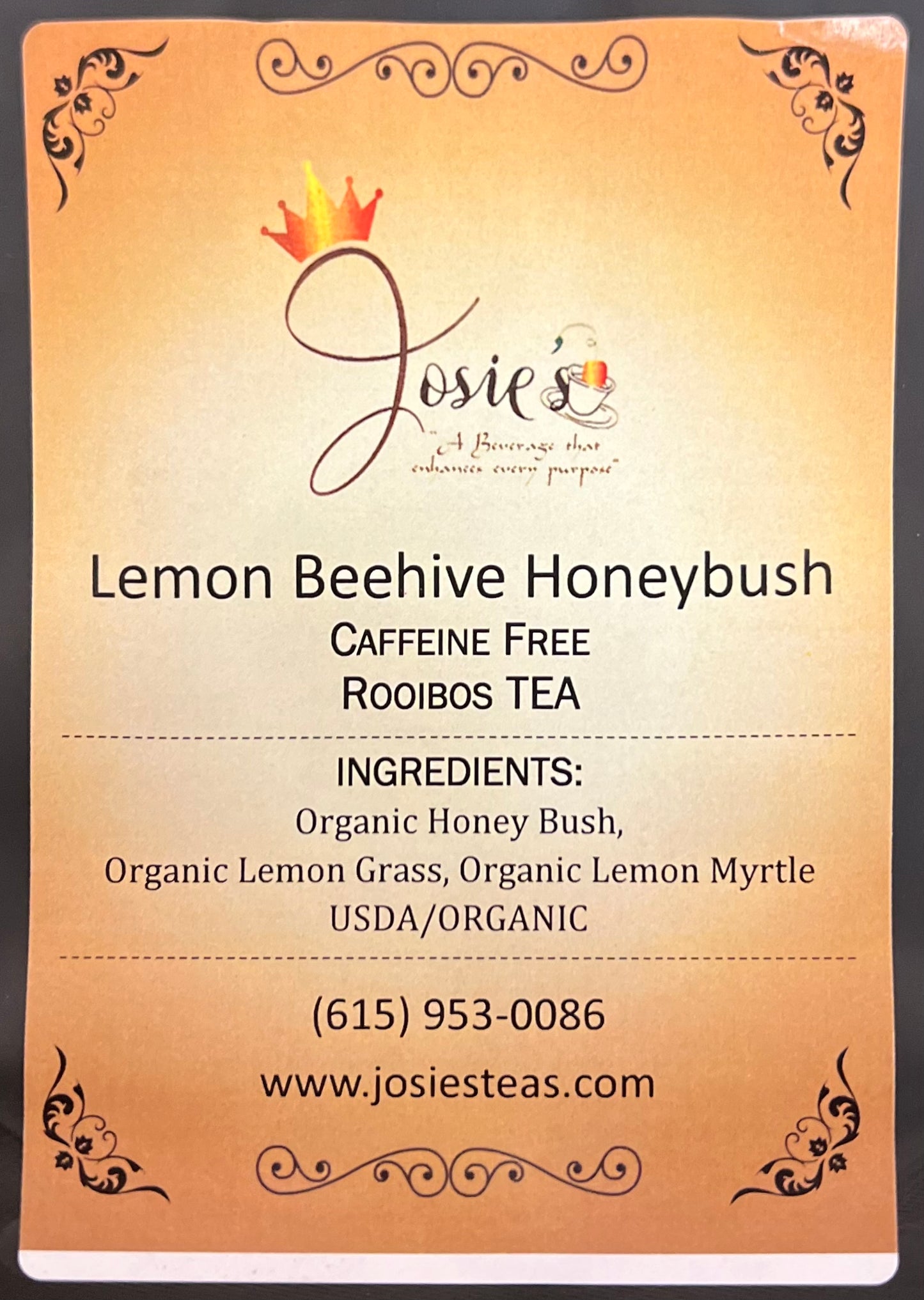 Lemon Beehive Honeybush Rooibos